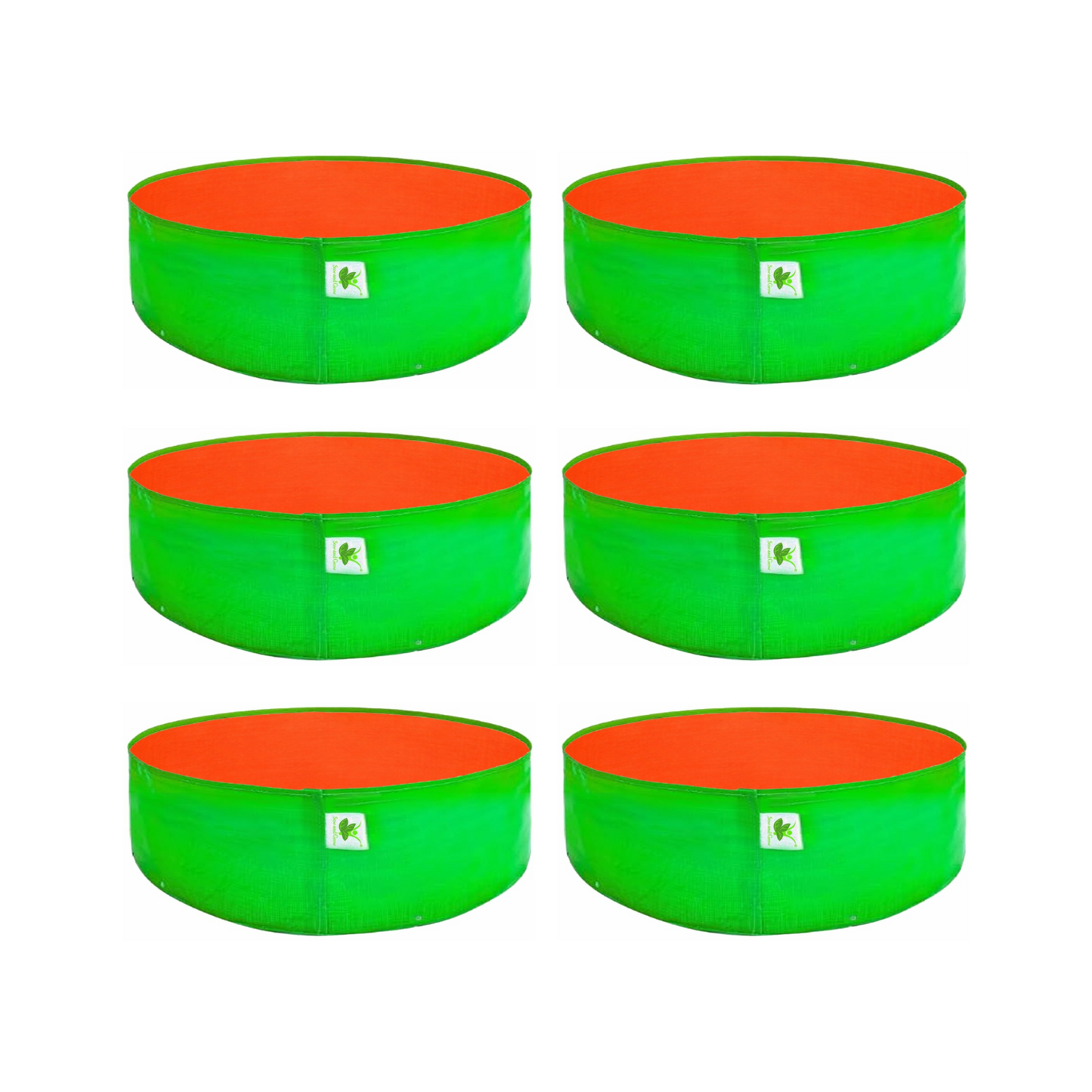 HDPE UV Protected 270 GSM Round Grow Bags 18x9 inches