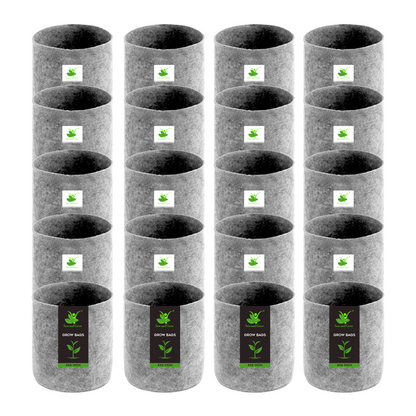 Geo Fabric Grow Bag Size 9X9 inches || Heavy Duty For Terrace Garden - Grow Vegetables, Flowers, Herbs