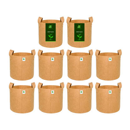 400 GSM Geo Fabric Grow Bag Size 10x10 inches