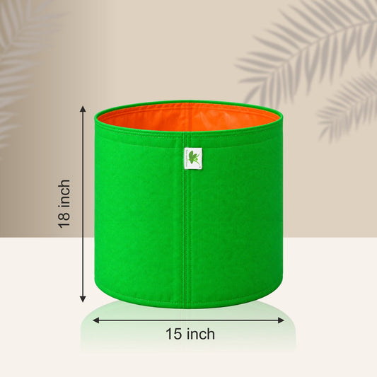 HDPE UV Protected 260 GSM Round Grow Bags 15x18 inches