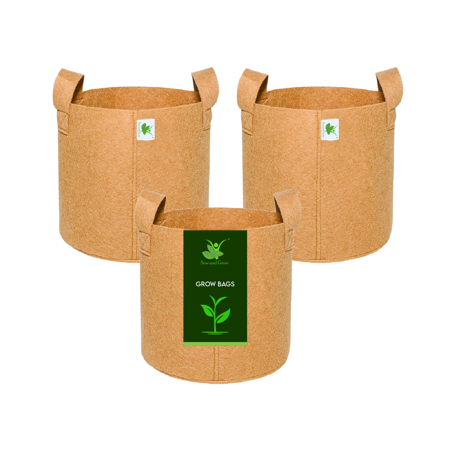 400 GSM Geo Fabric Grow Bag Size 10x10 inches