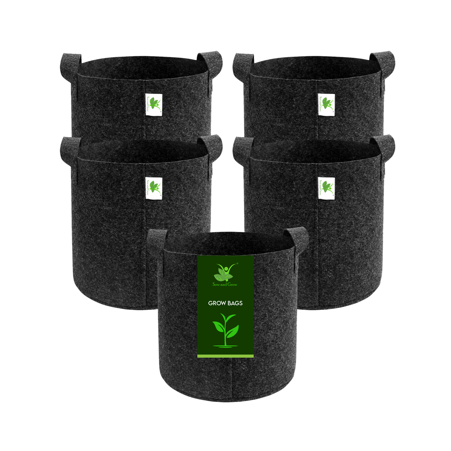 400 GSM Geo Fabric Grow Bag Size 10x10 inches