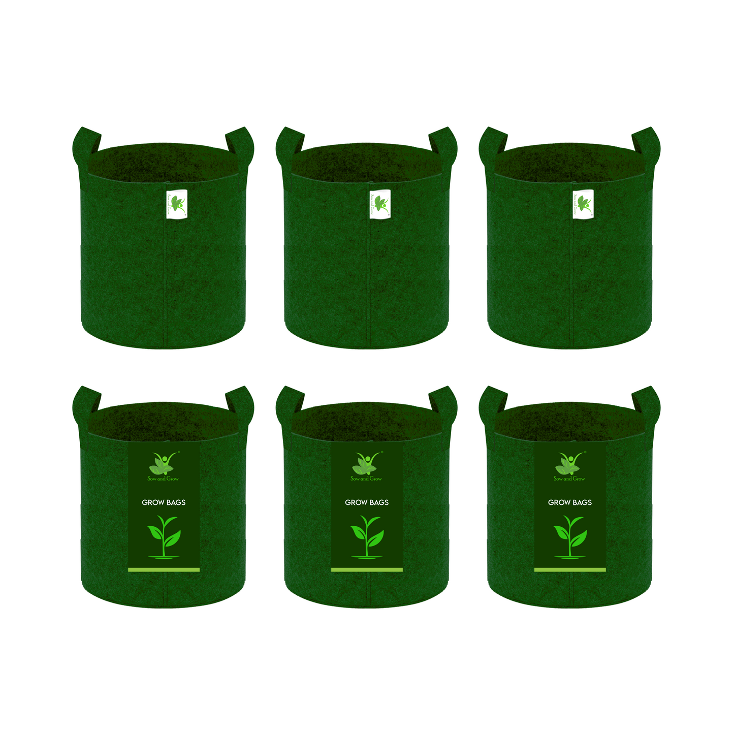 400 GSM Geo Fabric Grow Bag Size 10x10 inches