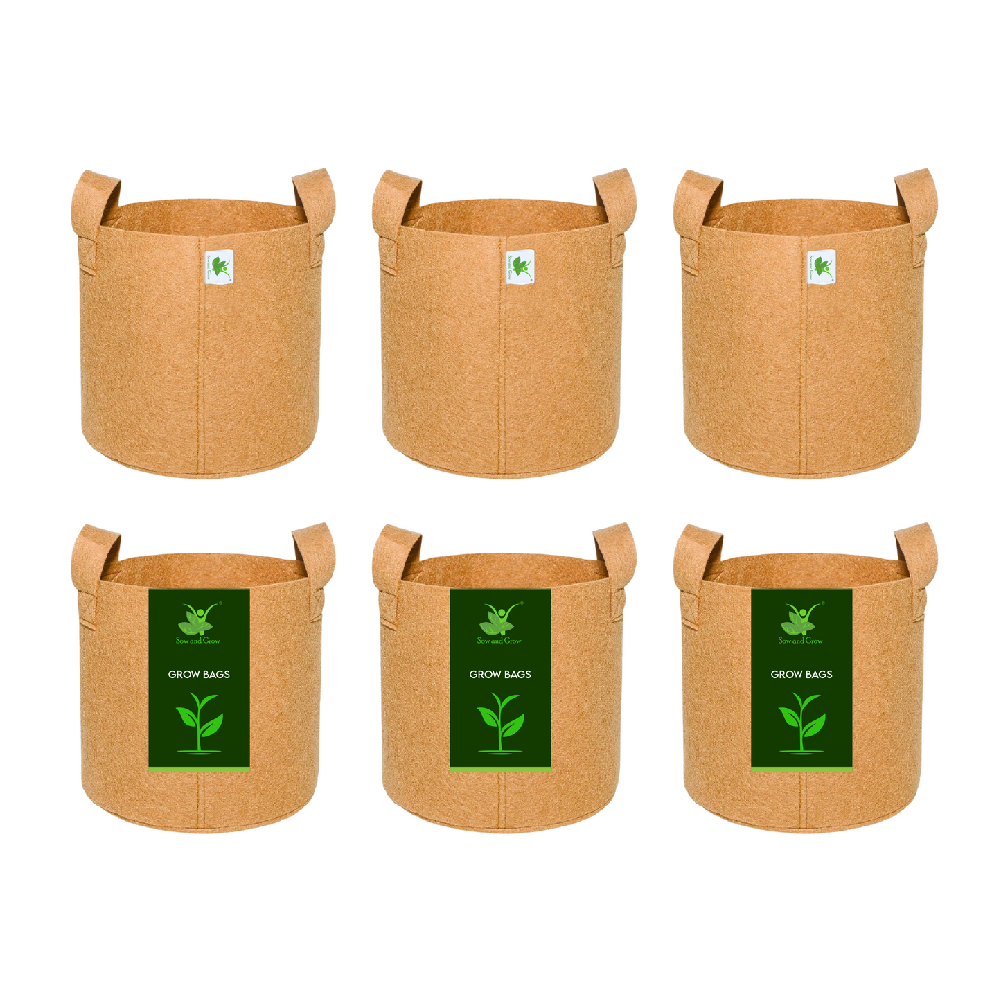 400 GSM Geo Fabric Grow Bag Size 10x10 inches