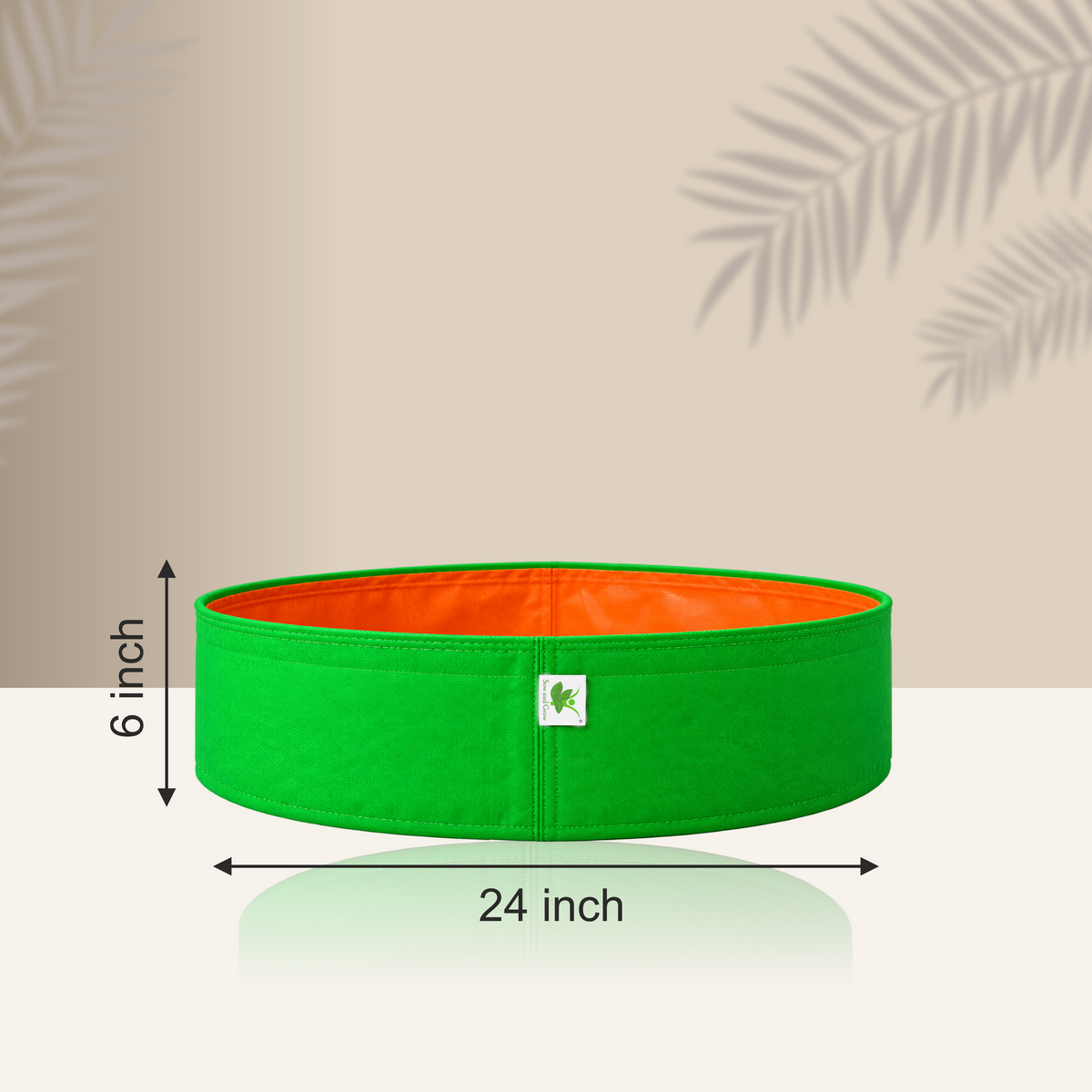 HDPE UV Protected 260 GSM Round Grow Bags 24x6 inches