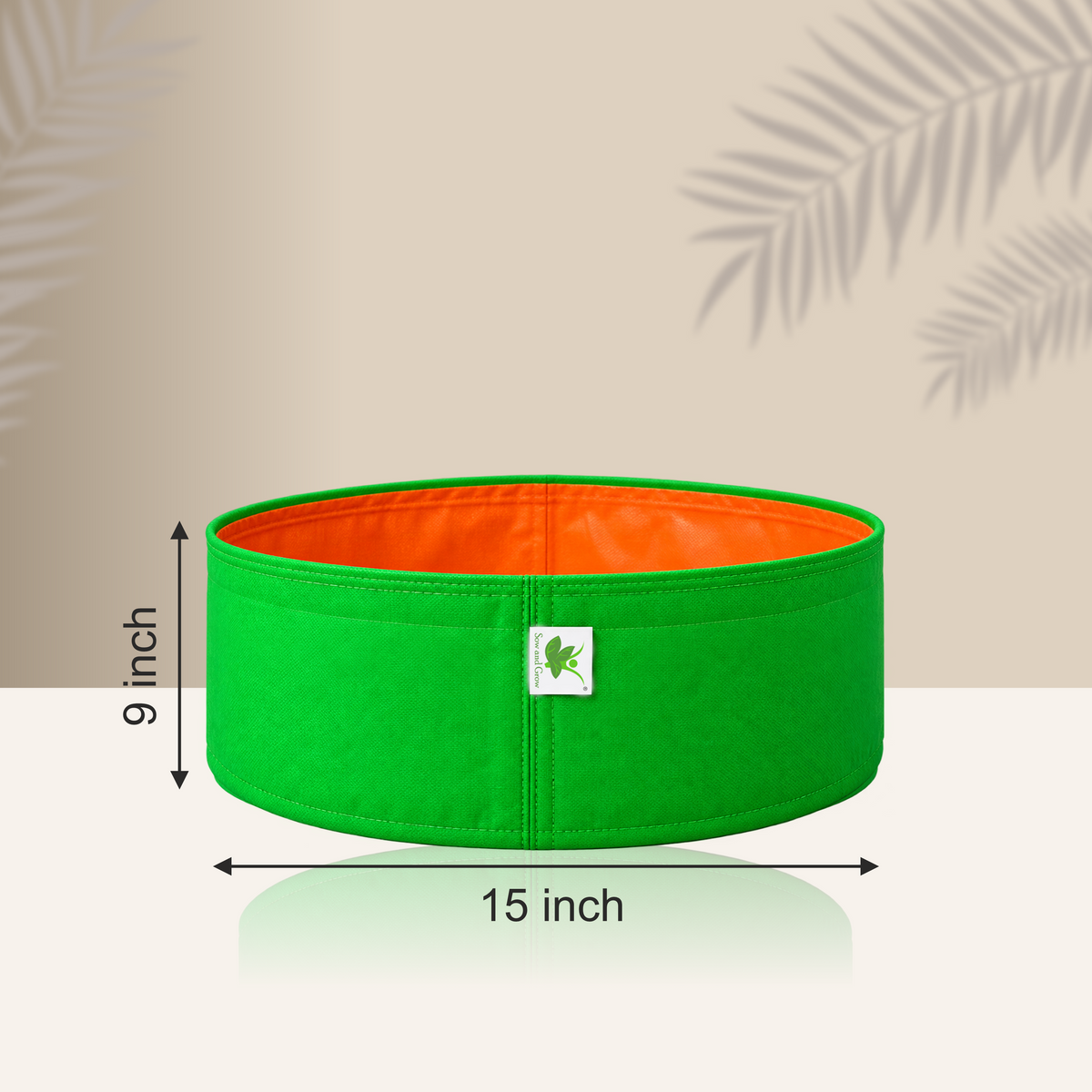 HDPE UV Protected 260 GSM Round Grow Bags 15x9 inches