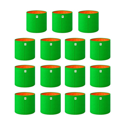 HDPE UV Protected 260 GSM Round Grow Bags 15x18 inches